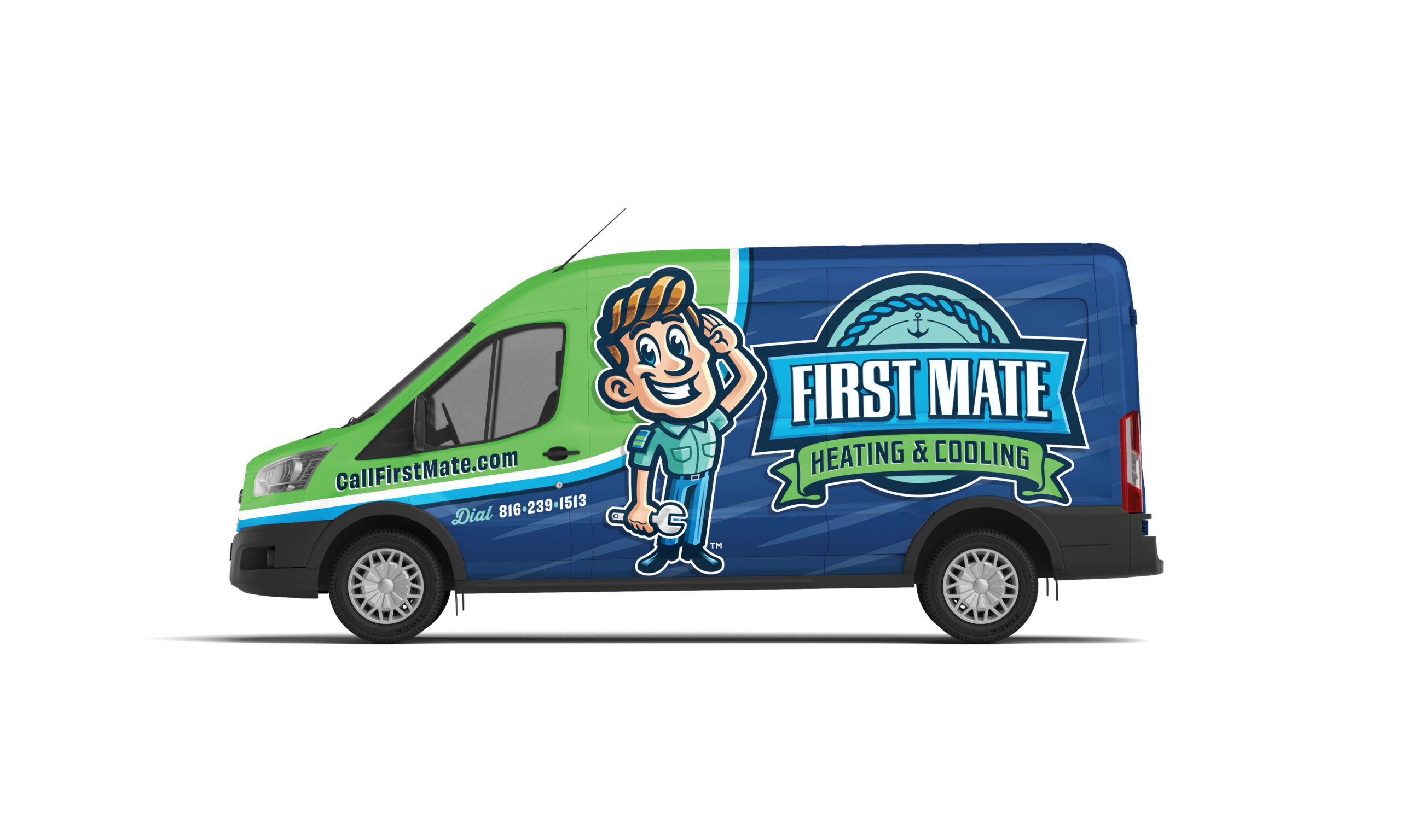 first mate ford transit med roof mockup driver